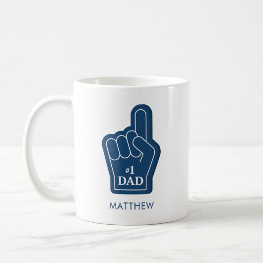Personalisierter Vater Geburtstag Keepake Kaffeetasse (Links)