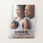 Personalisierter Vater Geschenk Idee Daddy Foto Puzzle (Vertikal)