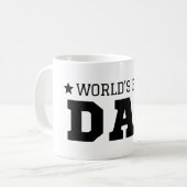 Personalisierter Vater Geschenk Weltrekord Vater Kaffeetasse (Vorderseite Links)
