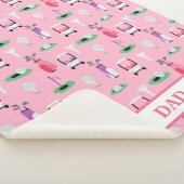 Personalisierter Vater Golfer Golfcart Golfing Spo Sherpadecke (3/4)