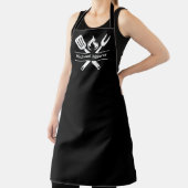 Personalisierter Vater Grillvater GRILLEN Schwarz- Schürze (InSitu)