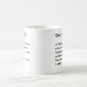 Personalisierter Vater Joke Funny Nerdy Black & Wh Kaffeetasse (Mittel)