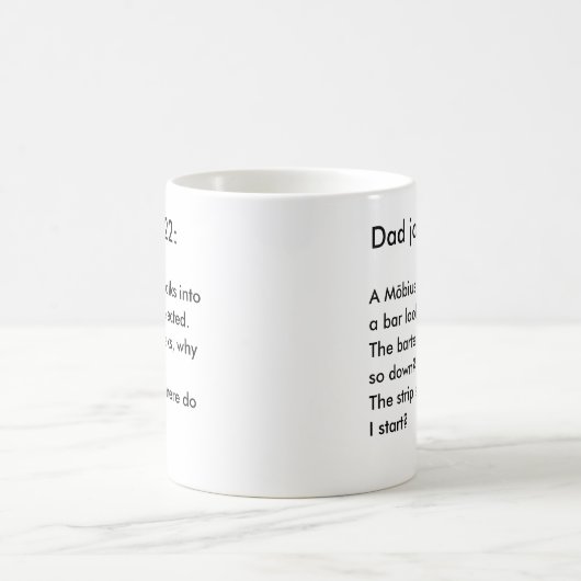 Personalisierter Vater Joke Funny Nerdy Black & Wh Kaffeetasse (Mittel)