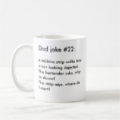 Personalisierter Vater Joke Funny Nerdy Black & Wh Kaffeetasse (Links)