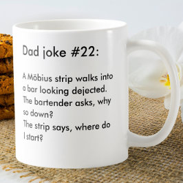 Personalisierter Vater Joke Funny Nerdy Black & Wh Kaffeetasse