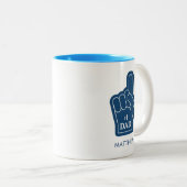 Personalisierter Vater Keepake Zweifarbige Tasse (VorderseiteRechts)