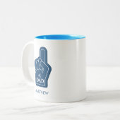Personalisierter Vater Keepake Zweifarbige Tasse (Vorderseite Links)