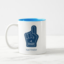 Personalisierter Vater Keepake Zweifarbige Tasse