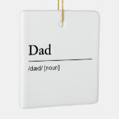 Personalisierter Vater Keramikornament (Rechts)