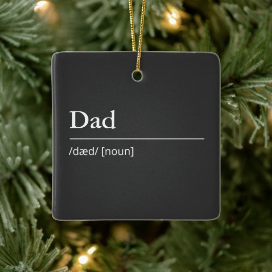 Personalisierter Vater Keramikornament (Baum)