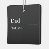 Personalisierter Vater Keramikornament (Links)