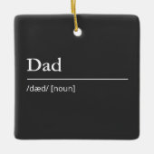 Personalisierter Vater Keramikornament (Vorderseite)