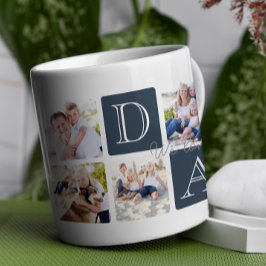 Personalisierter Vater Liebe 7 FotoCollage Kaffeetasse