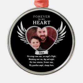 Personalisierter Vater Memorial Beileid Gift Ornament Aus Metall