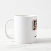 Personalisierter Vater mit 2 Kindern Foto Geschenk Kaffeetasse (Links)
