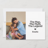 Personalisierter Vater mit einfachem und süßem Ang Karte (Vorderseite)