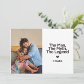 Personalisierter Vater mit einfachem und süßem Ang Karte (Stehend Vorderseite)