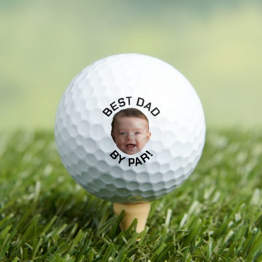 Personalisierter Vater nach Par New Dad Custom Golfball (Insitu T-Shirt)