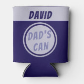 Personalisierter Vater Name Royal Blue Dosenkühler (Vorderseite)