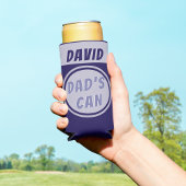 Personalisierter Vater Name Royal Blue Dosenkühler