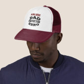 PERSONALISIERTER VATER PROTECTOR HERO TRUCKER HAT TRUCKERKAPPE (Beispiel)