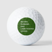 Personalisierter Vater Rasenmäher Golfball (Vorderseite)