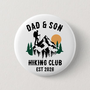 Personalisierter Vater & Sohn Wanderausflug Button