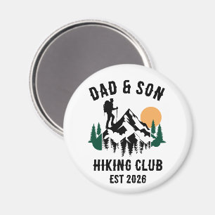 Personalisierter Vater & Sohn Wanderausflug Magnet