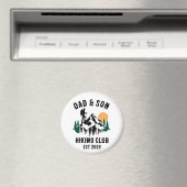 Personalisierter Vater & Sohn Wanderausflug Magnet (In Situ (Geschirrspüler))