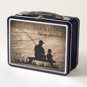 Personalisierter Vater und Sohn - Gedächtnisbox Metall Brotdose