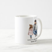 Personalisierter Vater und Töchter (12) Kaffeetasse (VorderseiteRechts)