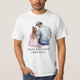 Personalisierter Vater und Tochter (8) T-Shirt