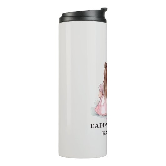 Personalisierter Vater und Tochter (8) Thermosbecher (Nach links gedreht)