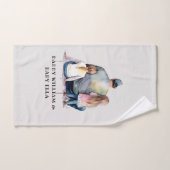 Personalisierter Vater und Töchter (9) Badhandtuch Set (Handtuch)