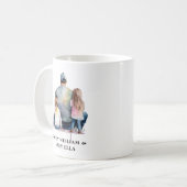 Personalisierter Vater und Töchter (9) Kaffeetasse (Vorderseite Links)