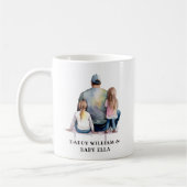 Personalisierter Vater und Töchter (9) Kaffeetasse (Links)