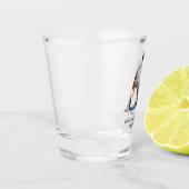 Personalisierter Vater und Töchter (9) Schnapsglas (Links)