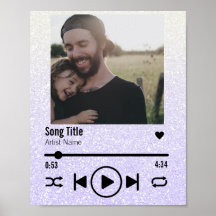 Personalisierter Vater und Tochter Foto Song Playl