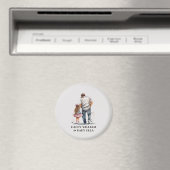 Personalisierter Vater und Tochter Magnet (In Situ (Geschirrspüler))