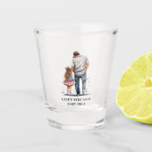 Personalisierter Vater und Tochter Schnapsglas (Vorderseite)