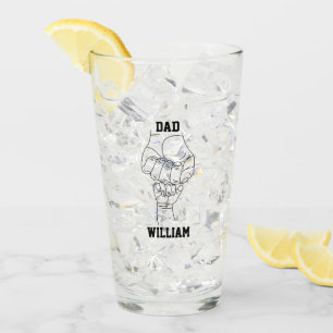 Personalisierter Vater Vater Daddy Geschenk mit de Glas