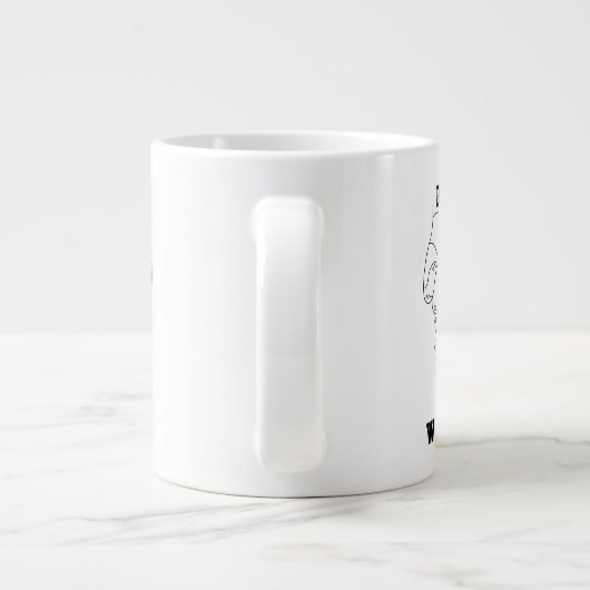 Personalisierter Vater Vater Daddy Geschenk mit de Jumbo-Tasse (Rückseite)