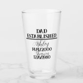 Personalisierter Vater, Vater, Geburtstag Glas (Vorderseite)