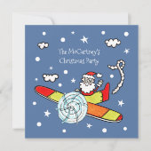 Personalisierter Vater Weihnachts-Weihnachtsmann-F Einladung (Vorderseite)