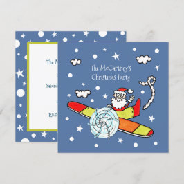 Personalisierter Vater Weihnachts-Weihnachtsmann-F Einladung