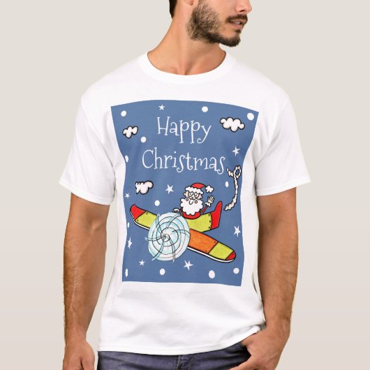 Personalisierter Vater Weihnachts-Weihnachtsmann-F T-Shirt (Vorderseite)