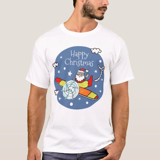 Personalisierter Vater Weihnachts-Weihnachtsmann-F T-Shirt (Vorderseite)