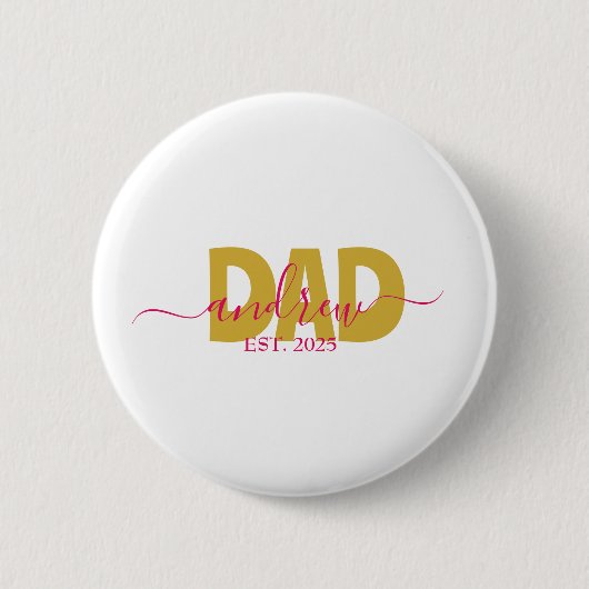 PERSONALISIERTER VATER WIRD BUTTON (Vorderseite)