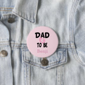 Personalisierter Vater zu sein (Mädchen) Button (Beispiel)