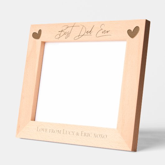 Personalisierter Vater's Day Custom Gift für Papa Geätzte Rahmen (Links)